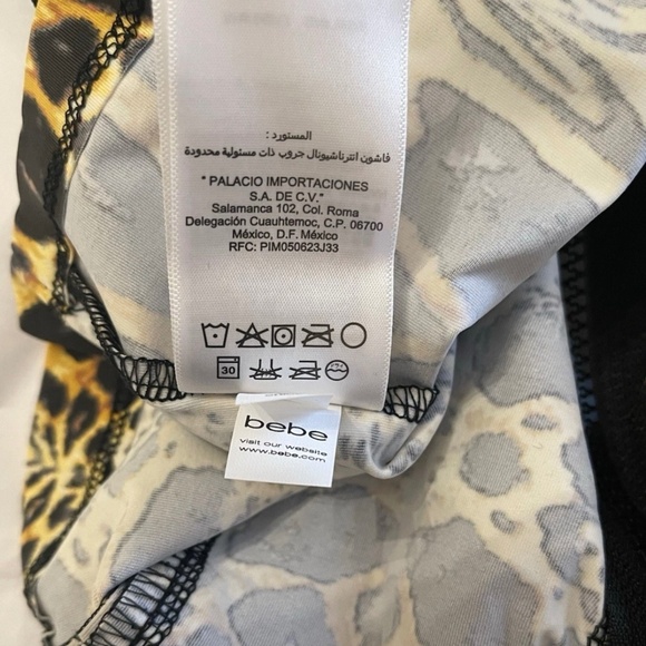 NWT! Bebe Bebe Sport Cheetah Print Funnel Jacket Zip-Up SMALL Made In USA - Picture 14 of 15